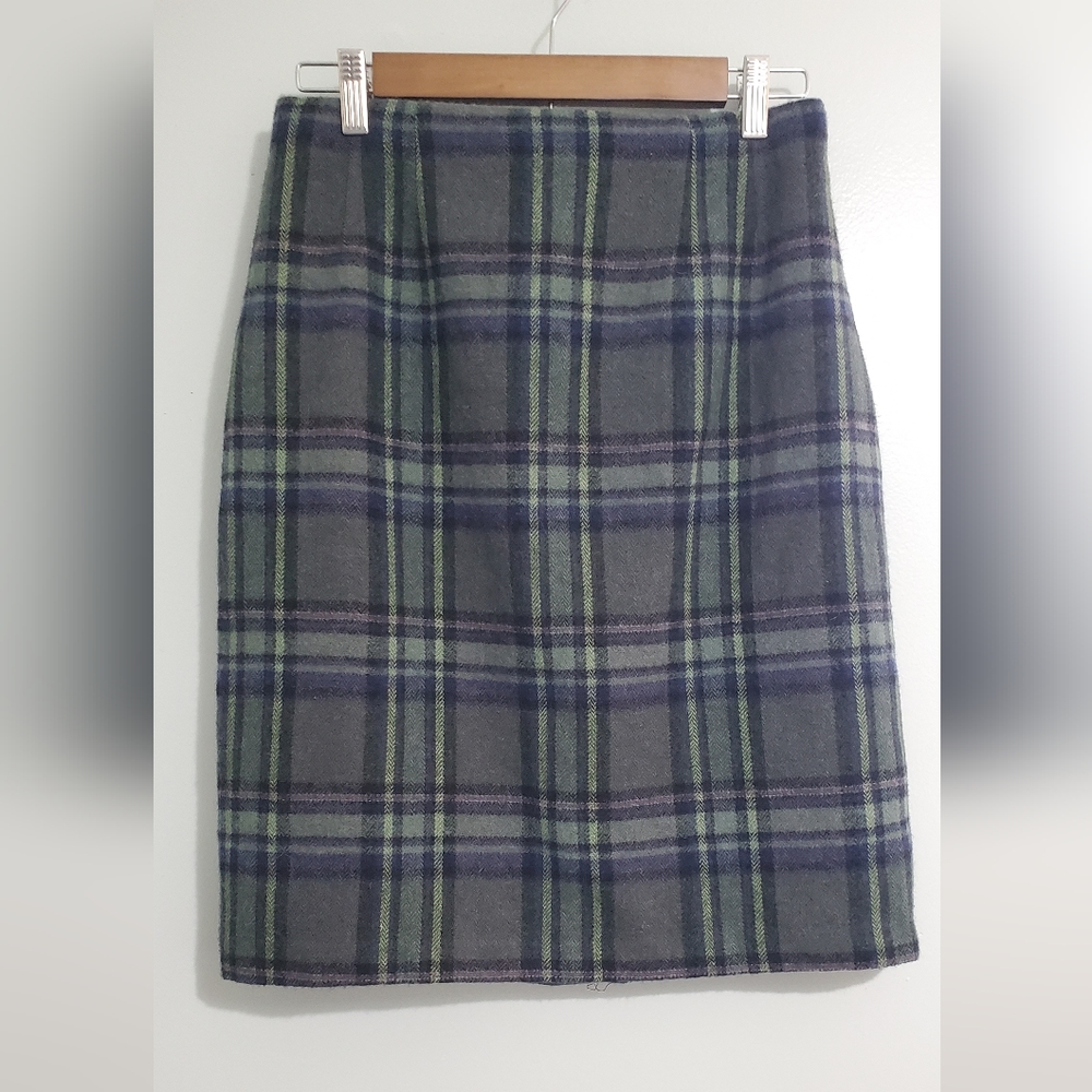 Chadwicks vintage wool tartan skirt